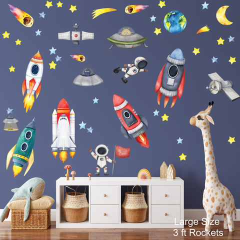 Rockets, Spaceships, Astronauts Wall Decals