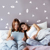 120 Mini Vinyl Triangle Wall Decals, Geometric Wall Stickers - Wall Dressed Up