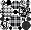 Black and White Patterned Wall Decals, Eco-Friendly Matte Wall Stickers - Wall Dressed Up