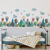Large Woodland Forest Wall Decals, Woodland Watercolor Wall Decals, Woodland Scene Mural, Tree Decals, Eco Friendly and Repositionable