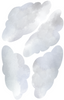Large Gray Watercolor Cloud Wall Decals, Clouds Wall Stickers, Nursery Wall Decals, Peel and Stick Fabric Removable Wall Stickers Col 1