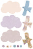 Bird Decals Clouds Flower Wall Decals, Peace Dove Decals, Birds, Eco-friendly Cloud Decals, Nursery Wall Decals, Girls Wall Decals