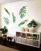 5 Tropical Palm Leaves & Banana Leaves Wall Decals, Monstera Leaf Wall Stickers - Wall Dressed Up