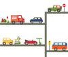 Adventure Car Wall Decals and Straight Road, Eco-Friendly Reusable Fabric Wall Stickers - Wall Dressed Up