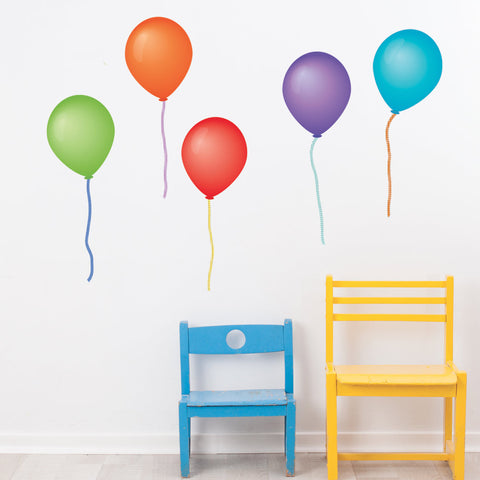 Balloon Wall Decals, Removable and Reusable Peel and Stick Party Decoration Wall Stickers