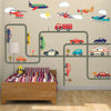 Car Wall Decals, Emergency Vehicle Decals, Airplane Decals, Gray Straight & Curved Road Wall Stickers, Removable Reusable Wall Decals - Wall Dressed Up