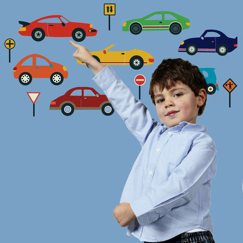 Cool Car Wall Decals, Eco-Friendly Matte Reusable Wall Stickers - Wall Dressed Up