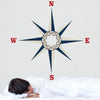 Large Nautical Compass Wall Decal, Eco Friendly Matte Reuasable Fabric Decal - Wall Dressed Up