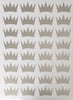 32 Silver or Gold Metallic Princess Crown Vinyl Wall Decals - Wall Dressed Up