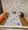 Watercolor Geometric Decals, Gray Blue Geometric Wall Decals, Peel and Stick Shapes Not Wallpaper - Wall Dressed Up