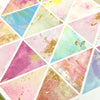 Bunting Flag Wall Decals, Watercolor and Gold Fabric Eco-Friendly Decals - Wall Dressed Up