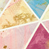 Bunting Flag Wall Decals, Watercolor and Gold Fabric Eco-Friendly Decals - Wall Dressed Up