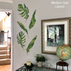 5 Tropical Palm Leaves & Banana Leaves Wall Decals, Monstera Leaf Wall Stickers - Wall Dressed Up