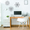 Sacred Geometry 3 Vinyl Wall Decals in Metallic Gold, Silver and other colors - Wall Dressed Up