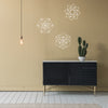 Sacred Geometry 3 Vinyl Wall Decals in Metallic Gold, Silver and other colors - Wall Dressed Up