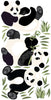 Large Panda Decals and Bamboo Decals, Panda Bear Decals, Animal Wall Decals, Eco Friendly Removable and Reusable Wall Stickers - Wall Dressed Up