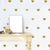 64 Metallic Silver or Gold Heart Vinyl Wall Decals, Heart Wall Stickers - Wall Dressed Up