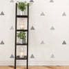 36 Large Silver or Gold Metallic Triangle Wall Decals - Wall Dressed Up