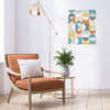 Geometric Multicolor Mid Century Modern Wall Decals, Removable Wall Stickers - Wall Dressed Up