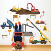  Construction Site Wall Decals Construction Truck Decals Construction Wall Stickers 