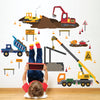 Construction Site Wall Decals Construction Truck Decals Construction Wall Stickers