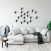 Modern Geometric Wall Decals, Optical Illusion in Grays - Wall Dressed Up