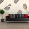 Faux Flat Stone Breakaway Wall Decals, Removable and Reusable Peel and Stick Fabric Wall Stickers - Wall Dressed Up