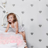 64 Gold or Silver Metallic Heart Vinyl Wall Decals, Heart Wall Stickers - Wall Dressed Up