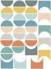 Geometric Multicolor Mid Century Modern Wall Decals, Removable Wall Stickers - Wall Dressed Up