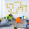 36 Emoji Fabric Wall Decals, Emoji Stickers - Wall Dressed Up