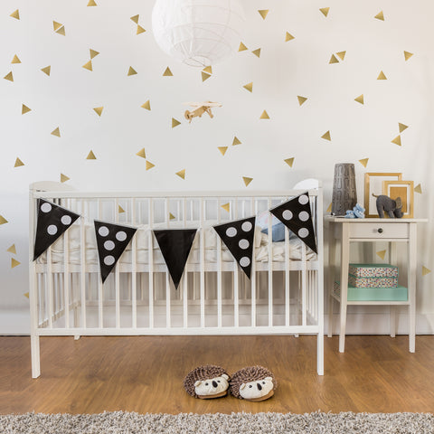 120 Mini Vinyl Triangle Wall Decals, Geometric Wall Stickers - Wall Dressed Up