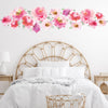 pink watercolor flower wall decals, Wall Dressed Up