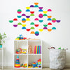 Modern Rainbow Semi Circle Wall Decals