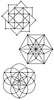 Sacred Geometry 3 Vinyl Wall Decals in Metallic Gold, Silver and other colors - Wall Dressed Up