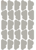 Wall Decals, Clouds 25 Metallic or VInyl Cloud Decals, Peel and Stick, Removable Wall Stickers - Wall Dressed Up