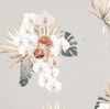 Boho Tropical Flower Wall Decals, Botanical Wall Decals, Tropical Leaf Wall Decals