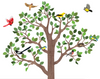 Large Woodland  7FT Tree Wall Decals, Bird Wall Decals Optional, Eco-Friendly Fabric Woodland Wall Decals - Wall Dressed Up