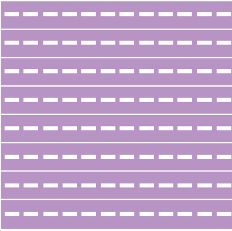 Extra Purple Road Wall Decals, Eco-Friendly Fabric Wall Stickers - Wall Dressed Up