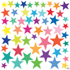 Wall Decals Stars Rainbow Colors Eco-Friendly Fabric Removable & Reusable Wall Stickers - Wall Dressed Up