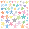 Wall Decals Stars Pastel Sorbet Colors Eco-Friendly Fabric Removable & Reusable Matte Wall Stickers - Wall Dressed Up
