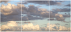 Sky with Clouds Triptych Photograph Wall Decals, Matte Removable and Repositionable - Wall Dressed Up