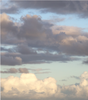 Sky with Clouds Triptych Photograph Wall Decals, Matte Removable and Repositionable - Wall Dressed Up