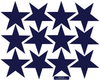 12 Large Star Wall Decals, 9 inch, Millennial Pink, Navy Black or White Removable Fabric Star Wall Stickers - Wall Dressed Up