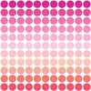 Mini 2" Millennial Pink Orange Polka Dot Wall Decals, Reusable Decals - Wall Dressed Up