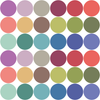 Modern Multicolor 4" Polka Dot Wall Decals, Removable and Reusable - Wall Dressed Up