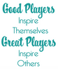 Sports Quotes, School Bathroom Decals, Locker Room Decals, 5 Positive Self Esteem Quotes, Set C - Wall Dressed Up