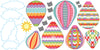 Girl's Dollhouse Town Wall Decals, Hot Air Balloons, Cars, and Straight & Curved Purple Road - Wall Dressed Up