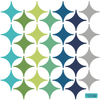 28 Modern Diamond Wall Decals in Turquoise, Green, Navy and Gray - Wall Dressed Up