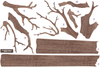 Large Woodland  7FT Tree Wall Decals, Bird Wall Decals Optional, Eco-Friendly Fabric Woodland Wall Decals - Wall Dressed Up