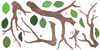 Large Woodland  7FT Tree Wall Decals, Bird Wall Decals Optional, Eco-Friendly Fabric Woodland Wall Decals - Wall Dressed Up